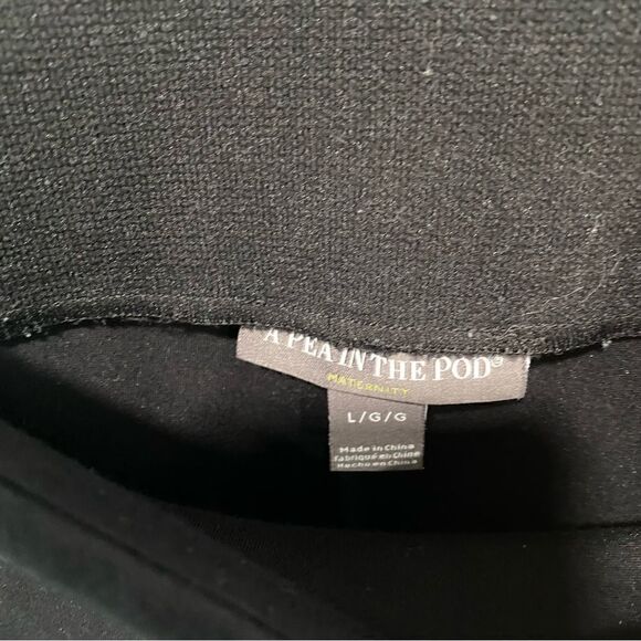 A Pea in the Pod large black pull on business casual pants maternity size large - Picture 4 of 5